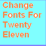 Change Fonts twenty eleven