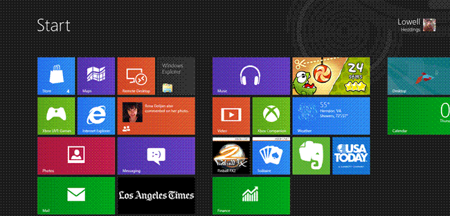 windows 8 screen