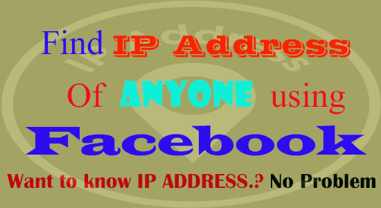 Trace ip address using facebook chat