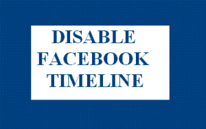 disable facebook timeline
