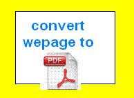 convert a webpage to PDF