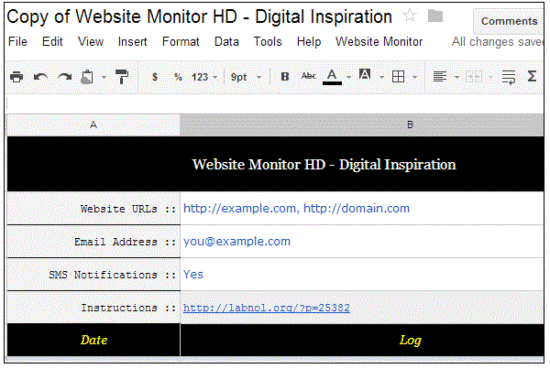 website monitoring