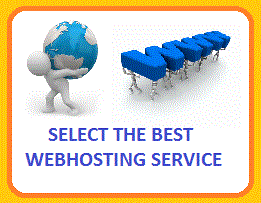 select the webhosting service
