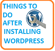 Things after installing wordpress
