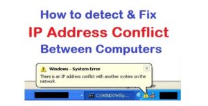 ip address conflict detect and fix