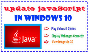 Update javascript in windows 10