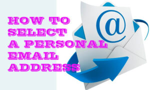 select personal email address
