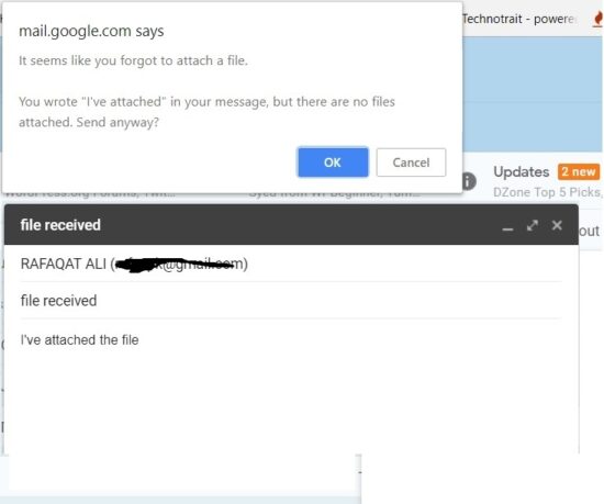 gmail file attachment reminder warning