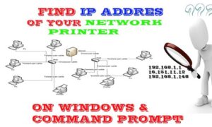 find printer ip address windows and command prompt