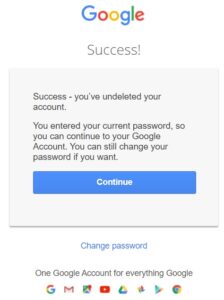 Recover the recently deleted Gmail Account