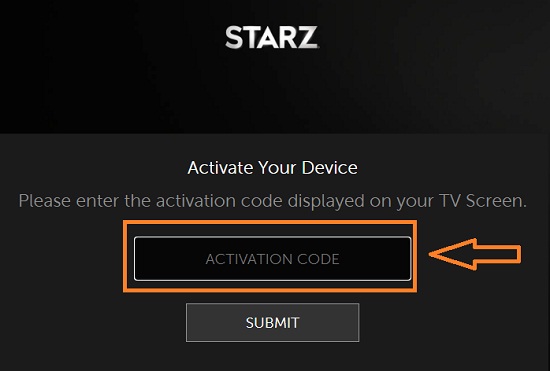 activate your device for starz