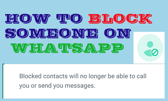 block someone on WhatsApp