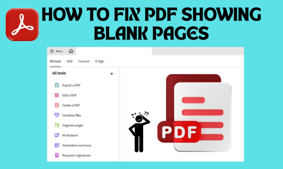 Common reasons why PDF files show blank pages in Windows